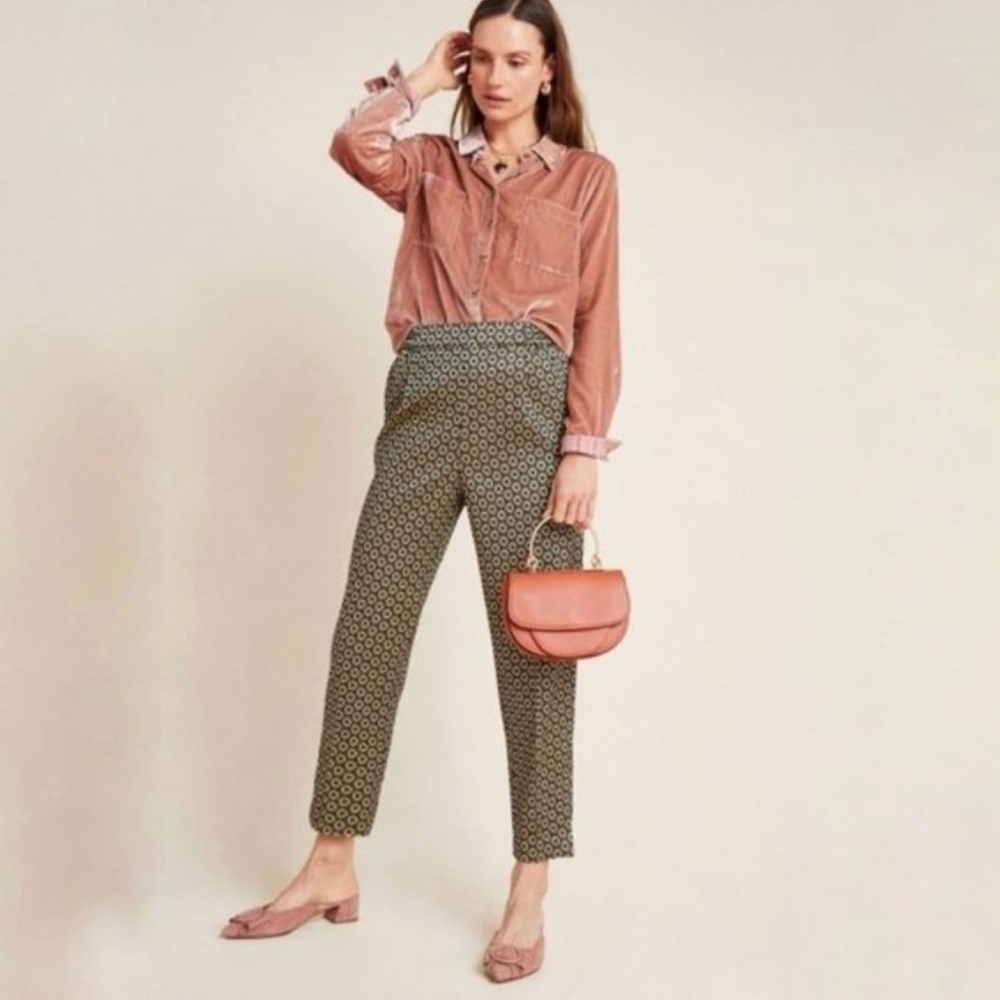 Anthropologie | NWOT Larkin Jacquard
Tapered Trouser x-small